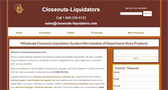 Desktop Screenshot of closeouts-liquidators.com