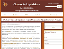 Tablet Screenshot of closeouts-liquidators.com